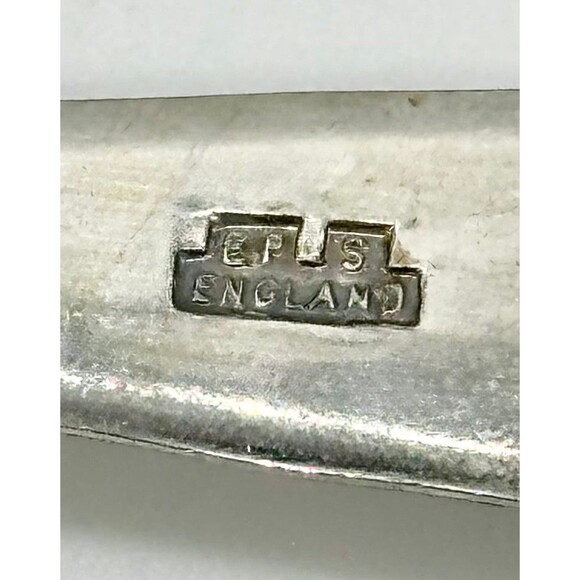 Silver Serving Spoon EPS A1 Silverplate, Sheffield England, Kings fruit design - Picture 6 of 7